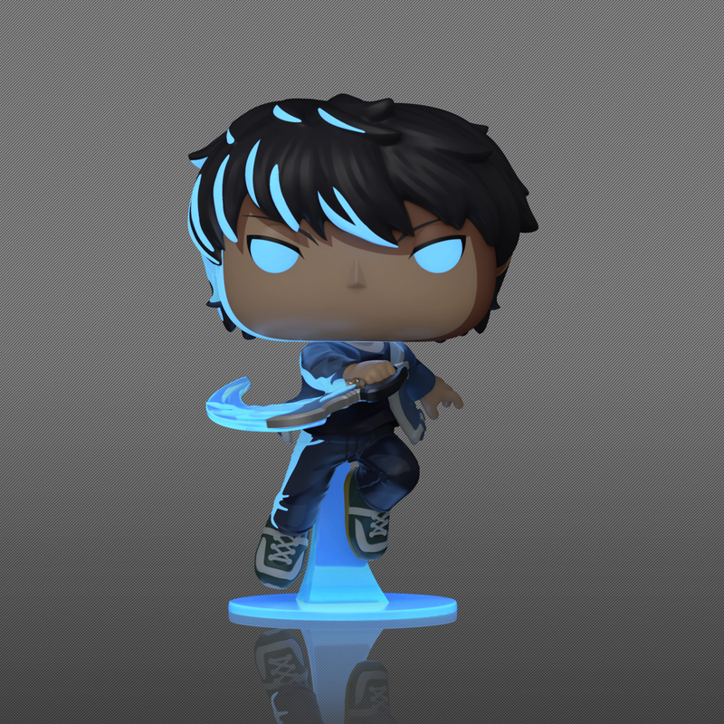 Solo Leveling Sung Jinwoo Glow Chase Funko Pop Figure Holding Kasaka's Venom Fang