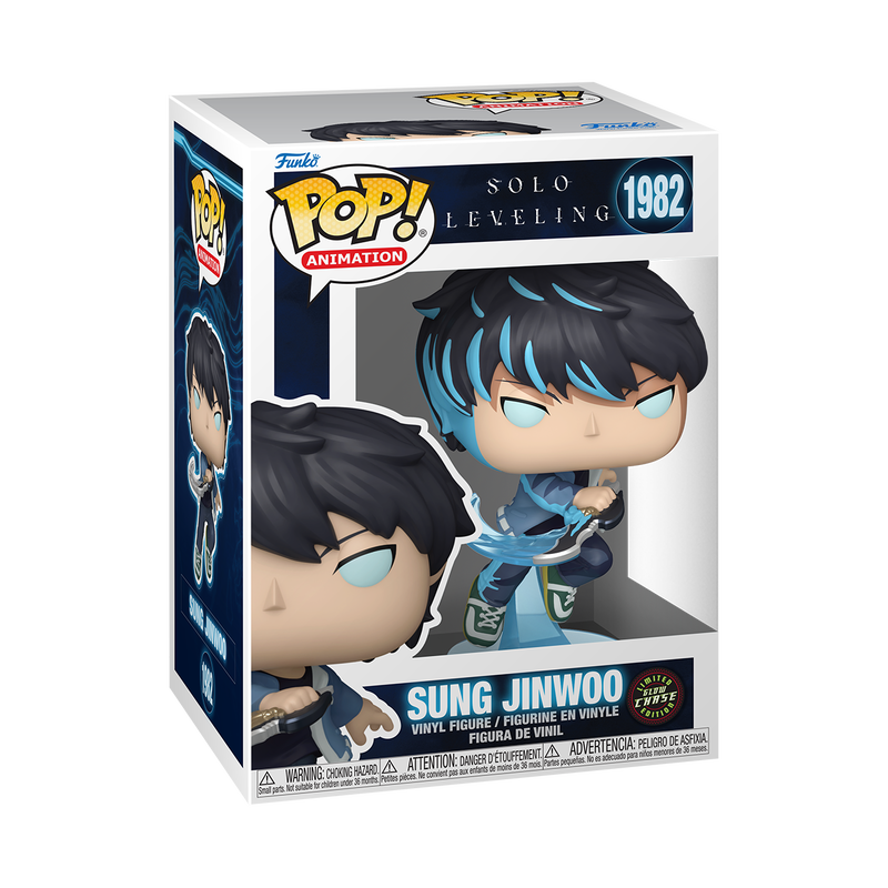 Solo Leveling Sung Jinwoo Glow Chase Funko Pop Packaging