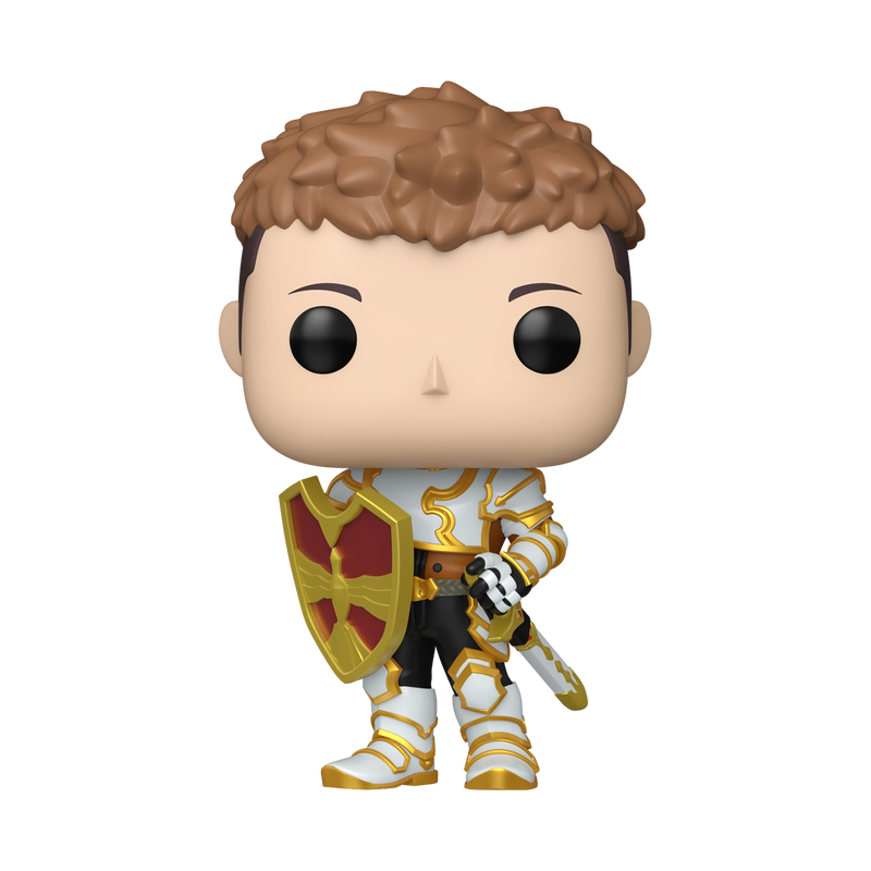 Solo Leveling Yoo Jinho Funko Pop Figure Holding Shield and Nice to Meet You Sword