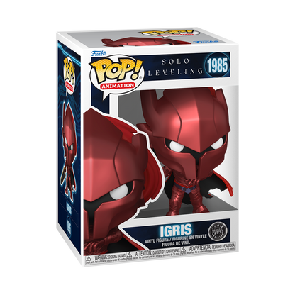 Solo Leveling Igris Metallic Chase Funko Pop Packaging