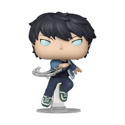 Solo Leveling Sung Jinwoo Funko Pop Figure Holding Kasaka's Venom Fang